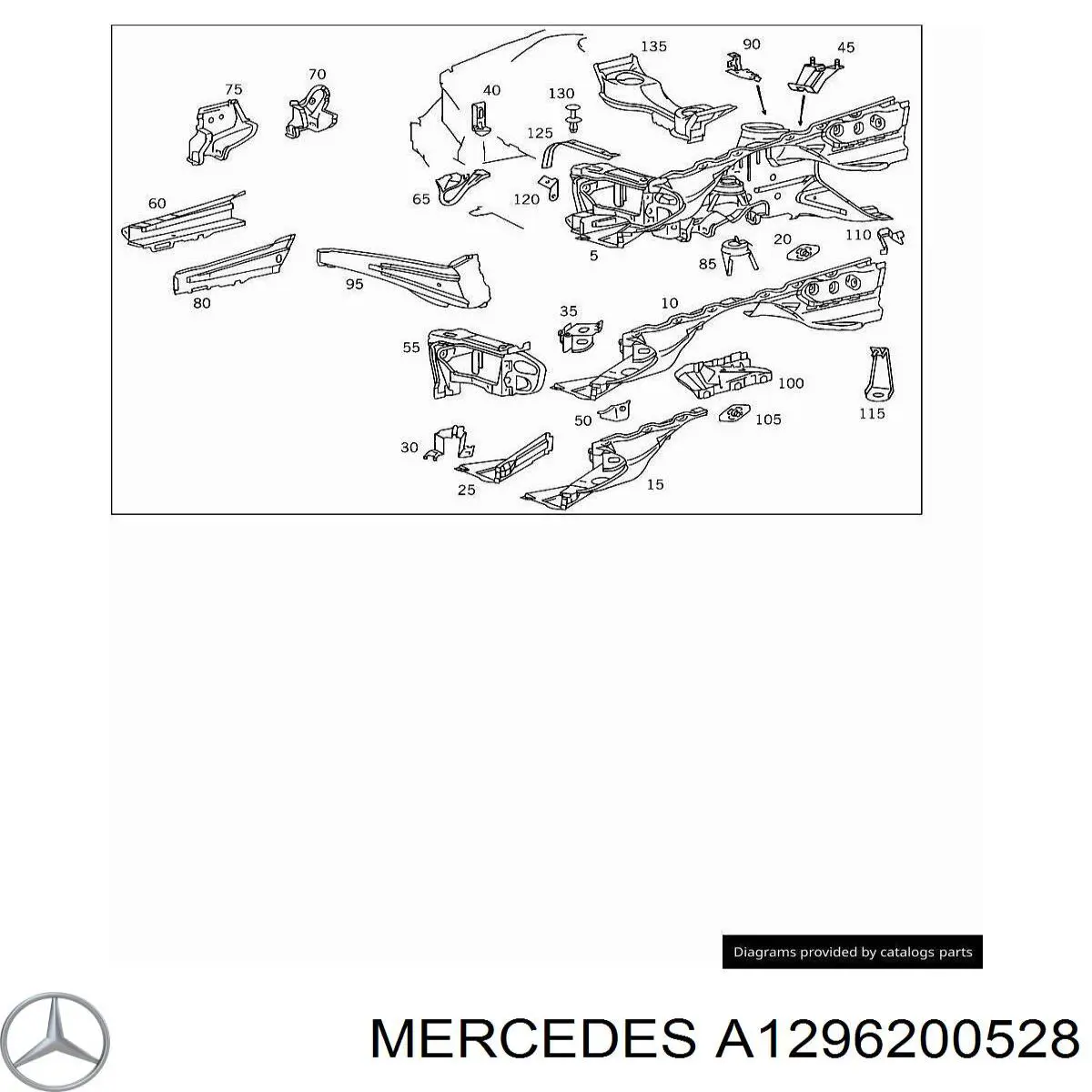 1246200328 Mercedes стакан-амортизатора