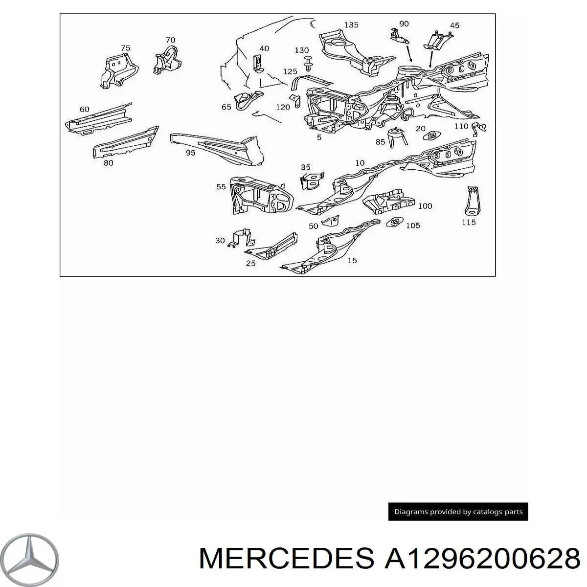 1246200428 Mercedes стакан-амортизатора