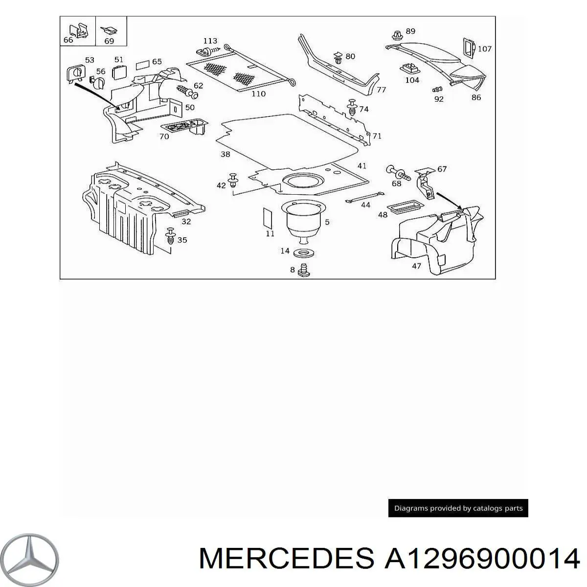 A1296900014 Mercedes 