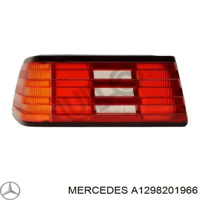 A1298201966 Mercedes Скло заднього ліхтаря, лівого