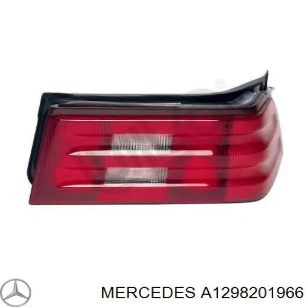 Скло заднього ліхтаря, лівого Mercedes A1298201966 ціна, від 353.17 USD