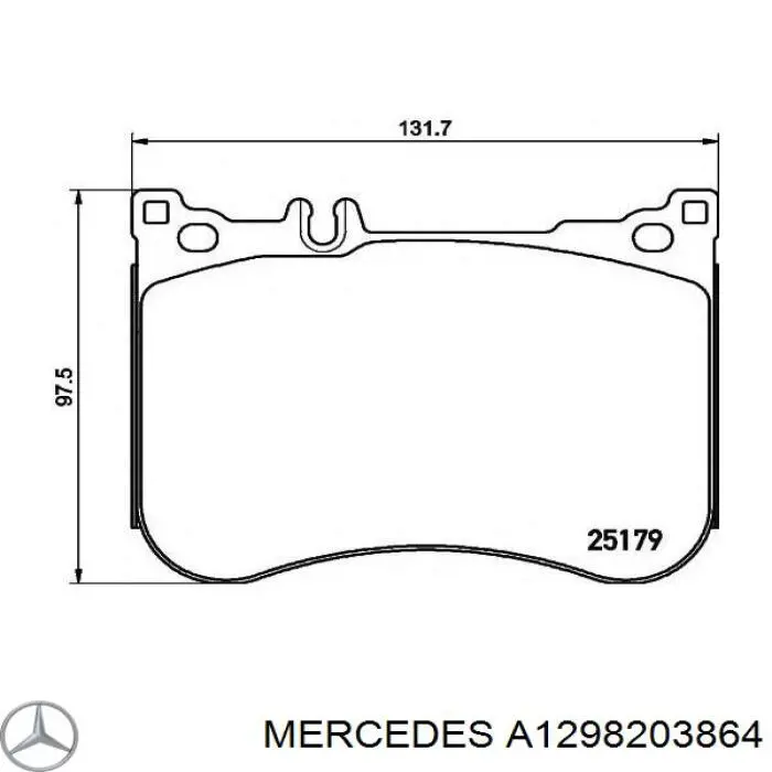 Задня права фара A1298203864 Mercedes