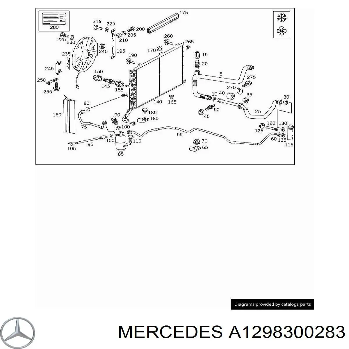 Купити A1298300283 Mercedes Ресивер-осушувач кондиціонера