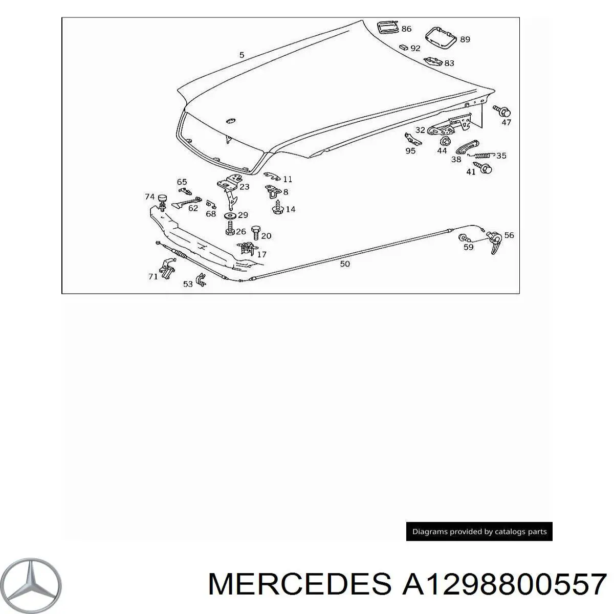Капот на Mercedes SL-Class (R129)