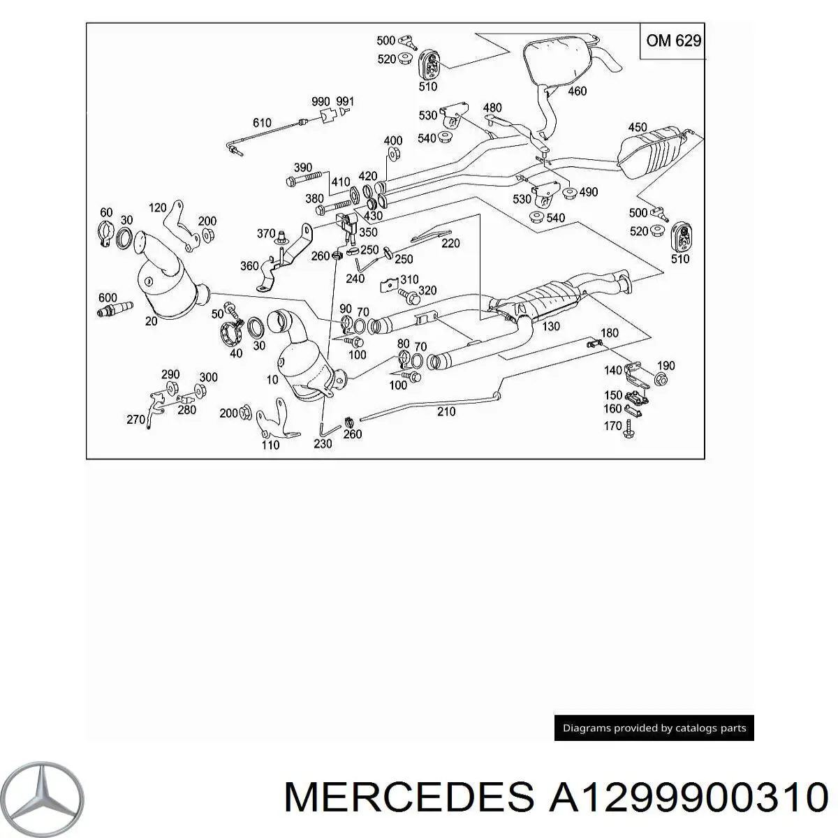 Купити A1299900310 Mercedes 