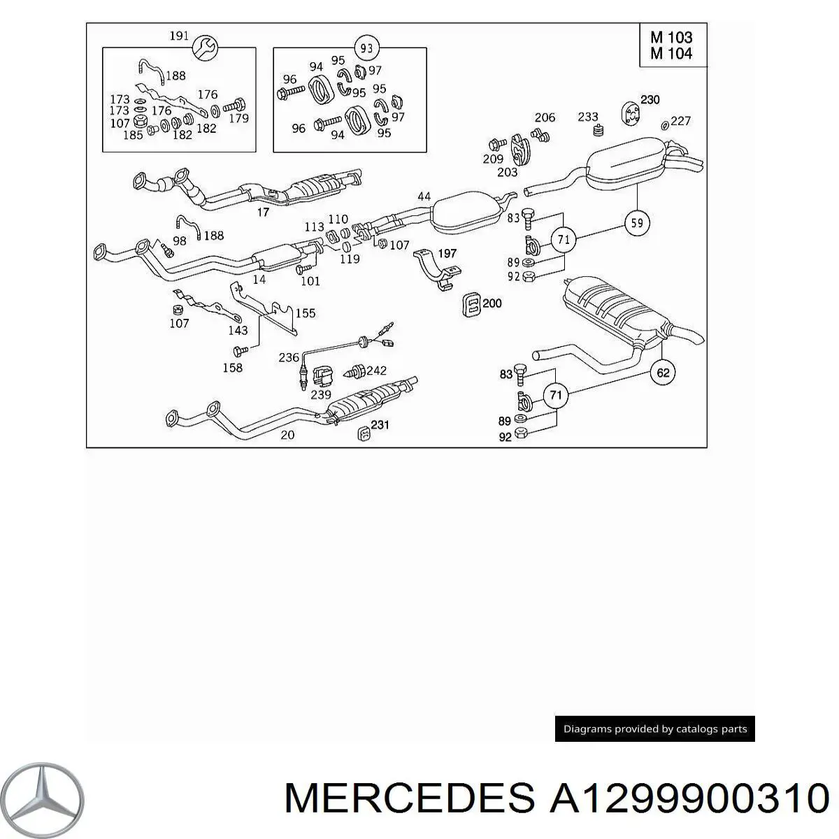 A1299900310 Mercedes 