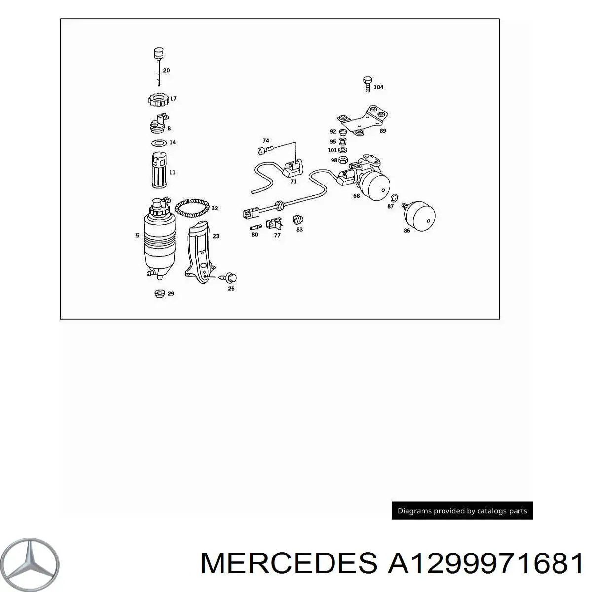 Купити A1299971681 Mercedes 