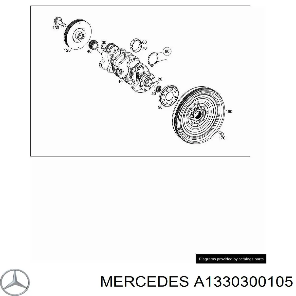 A1330300105 Mercedes Демпферний маховик
