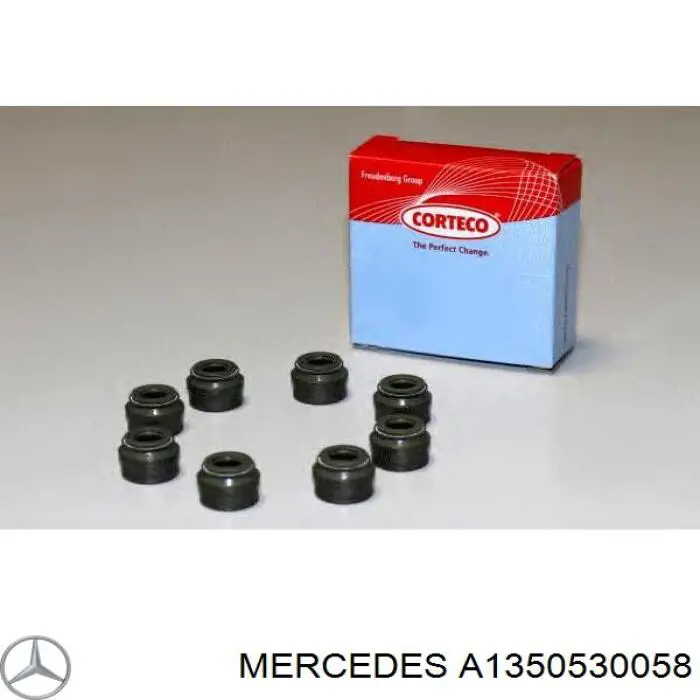 Купити A1350530058 Mercedes Сальник клапана (маслознімний), впуск/випуск, комплект на мотор