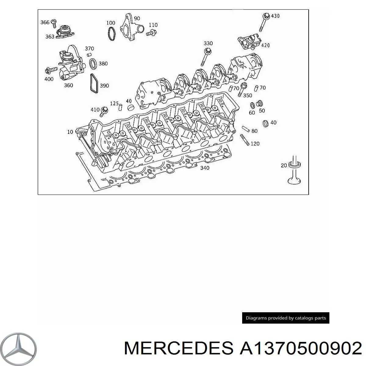 Корпус розподільчого валу Mercedes A1370500902 ціна, від 506.77 USD