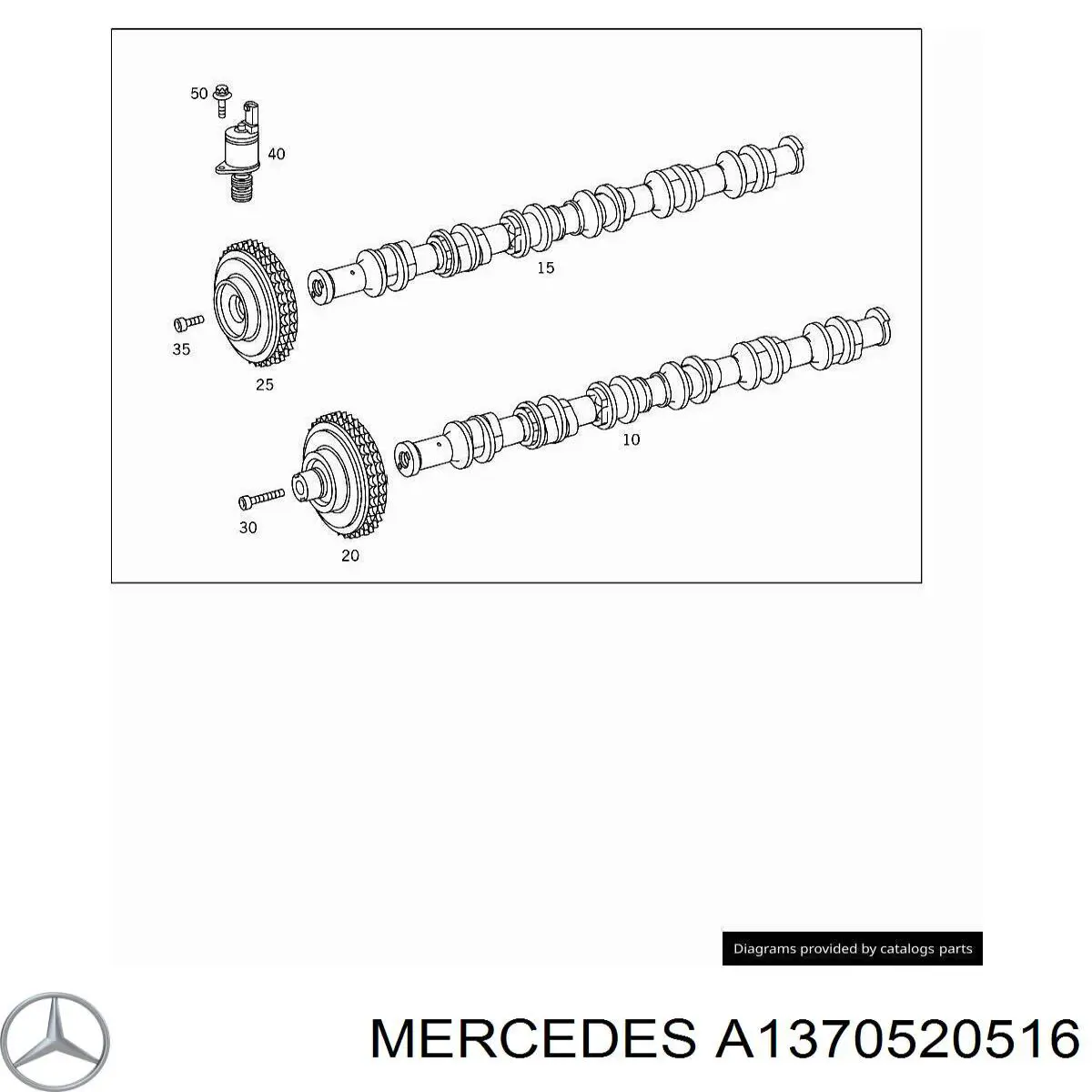 A1370520516 Mercedes заспокоювач ланцюга грм, верхній лівий гбц