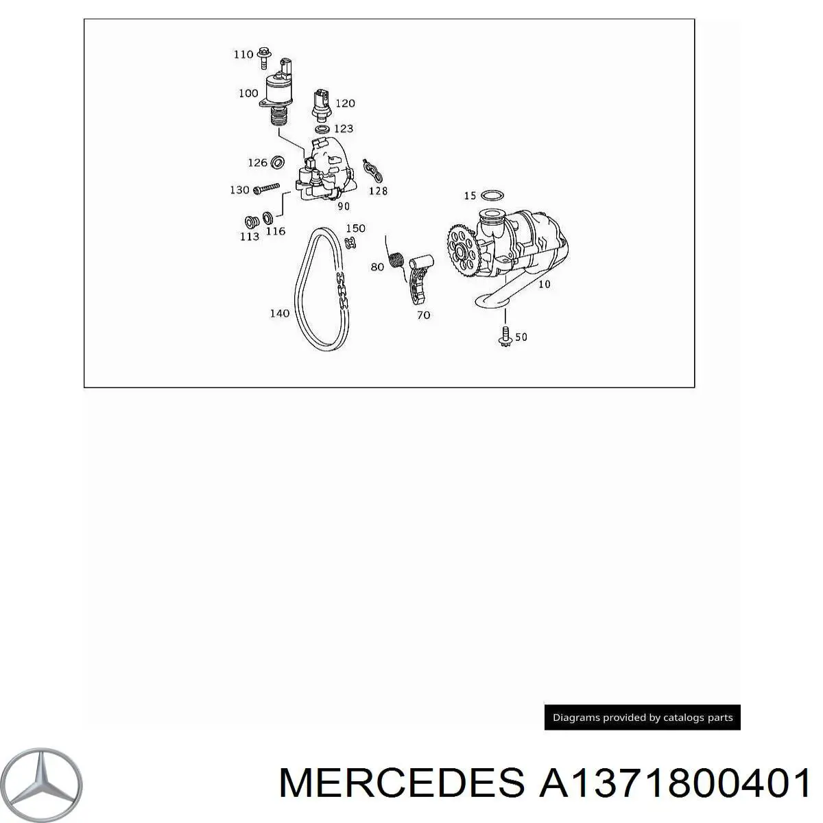 A1371800701 Mercedes Масляний насос двигуна