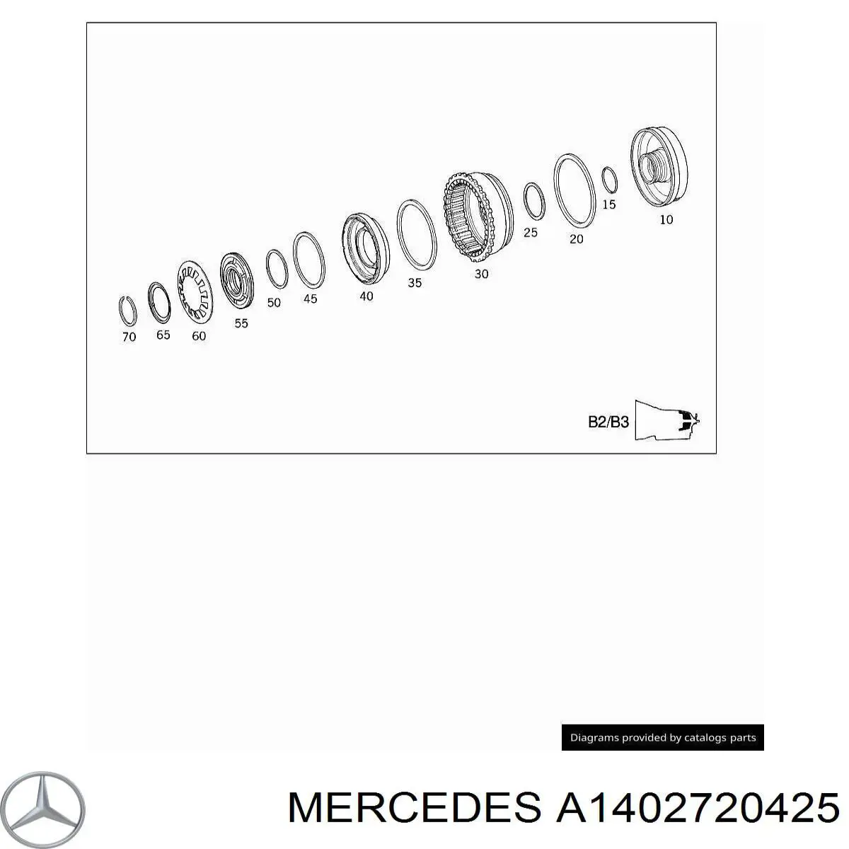  Mercedes A2212720025 ціна, від 46.58 USD