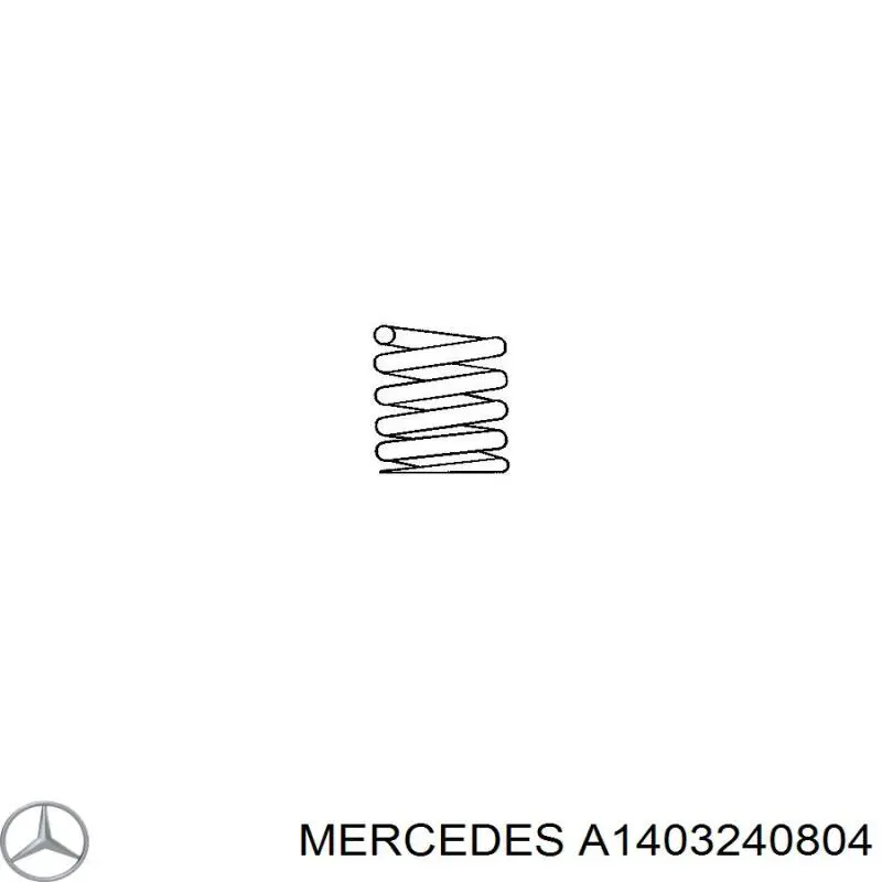 A1403240804 Mercedes пружина задня
