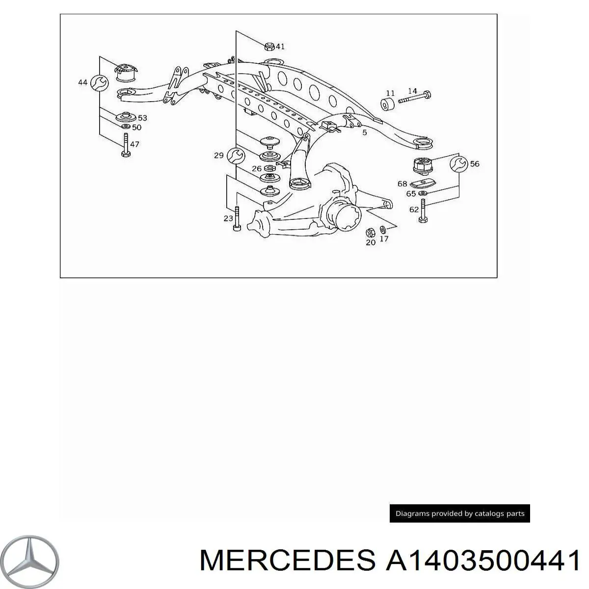 A1403500441 Mercedes Підвіска задня