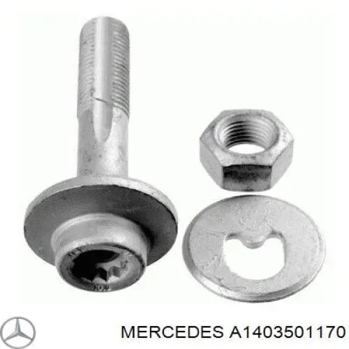 Болт кріплення заднього розвального важеля, внутрішній Mercedes A1403501170 ціна, від 7.16 USD