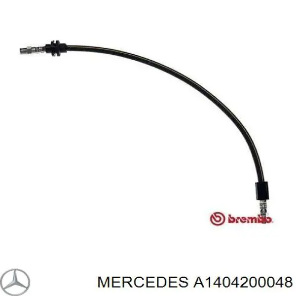 Шланг гальмівний передній Mercedes A1404200048 ціна, від 7.64 USD