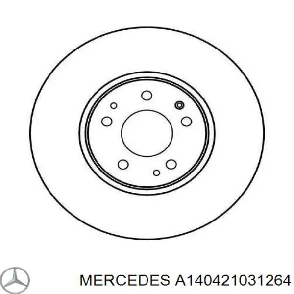 A140421031264 Mercedes Гальмо дискове переднє