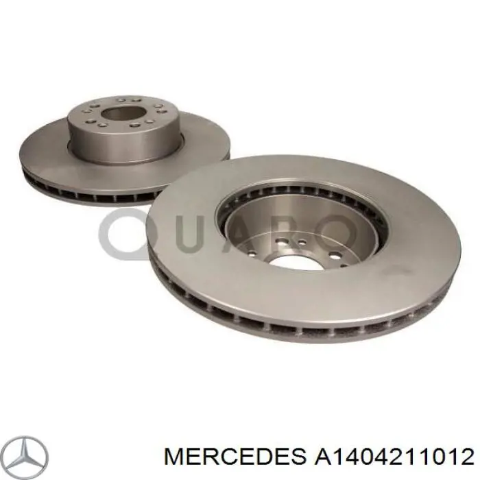 Диск переднього гальма Mercedes A1404211012 ціна, від 75.64 USD