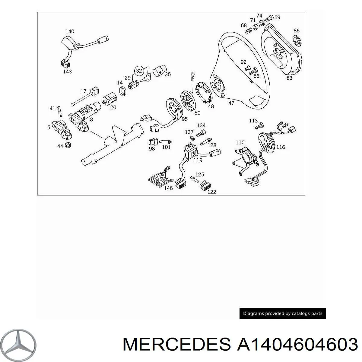 A1404604603 Mercedes Рульове колесо