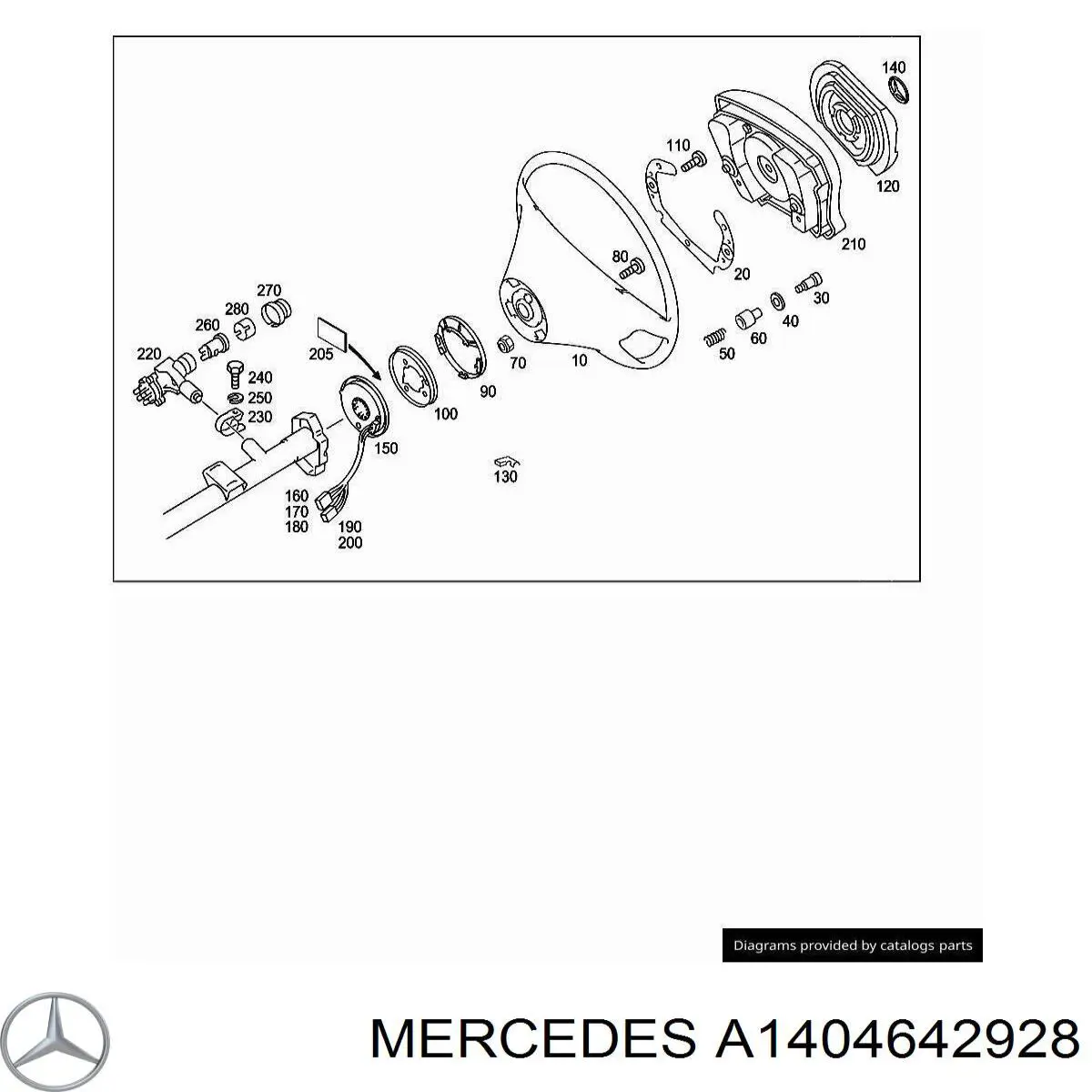 A1404642928 Mercedes Шлейф Airbag