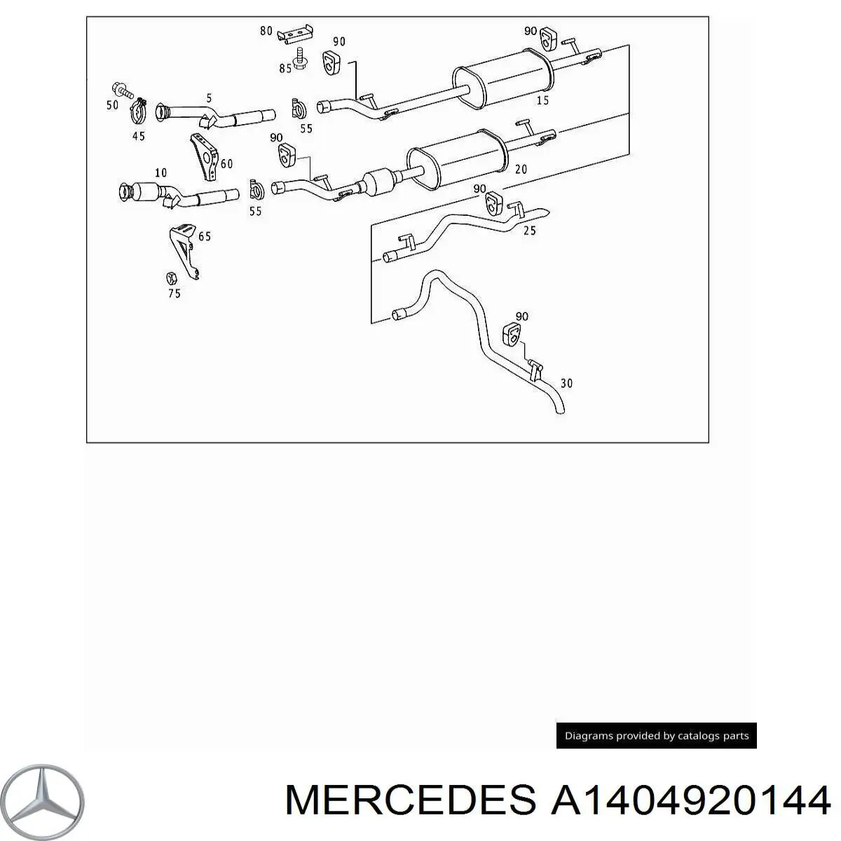 Подушка кріплення глушника Mercedes A1404920144 ціна, від 2.01 USD