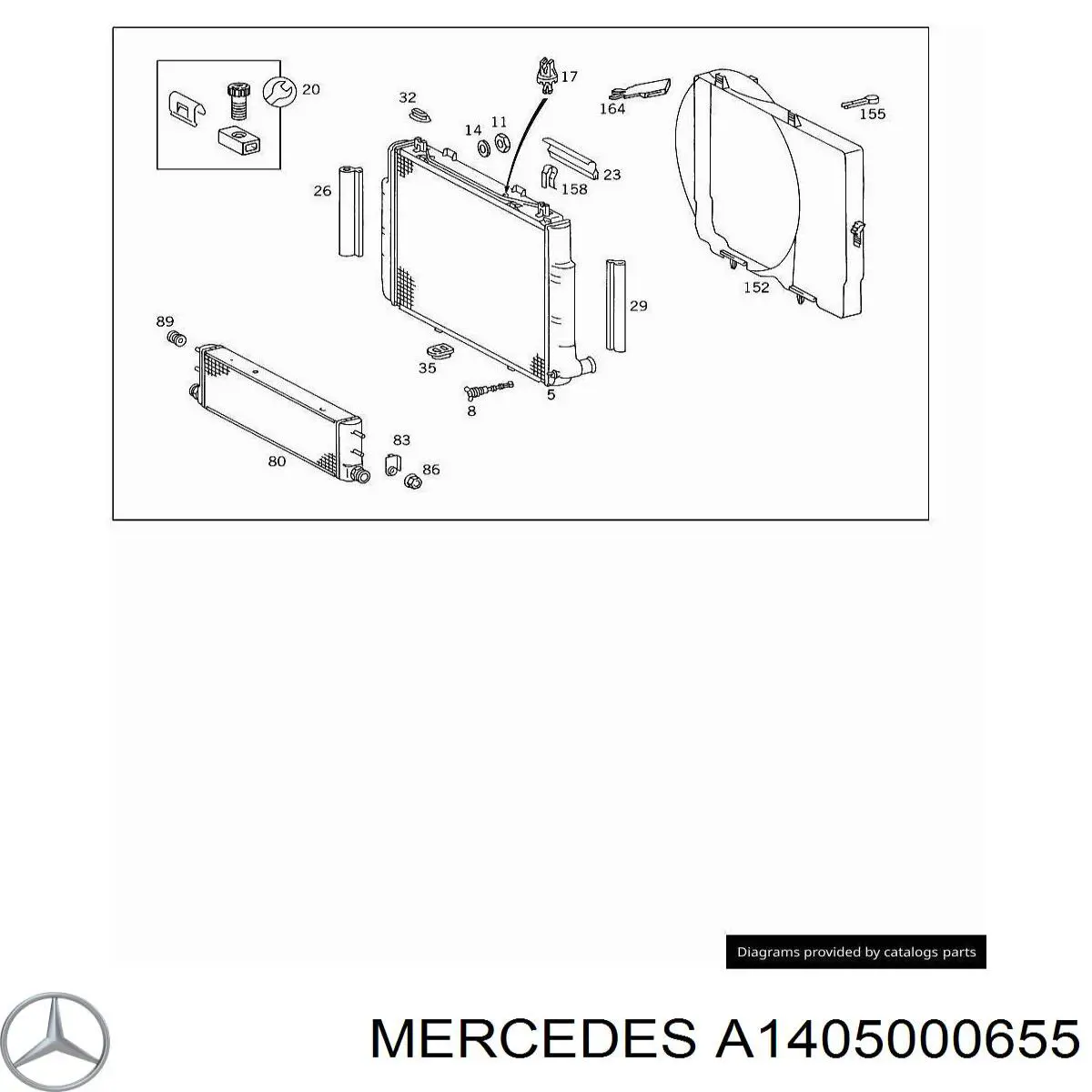 A1405000655 Mercedes 
