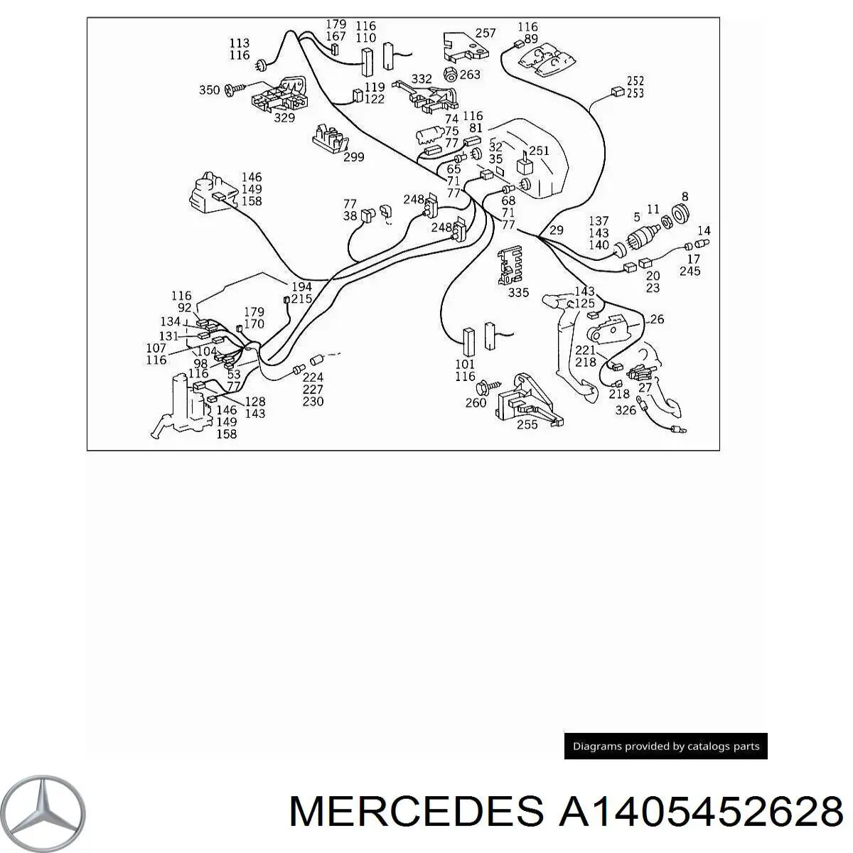  Mercedes A1405452628 ціна, від 12.70 USD