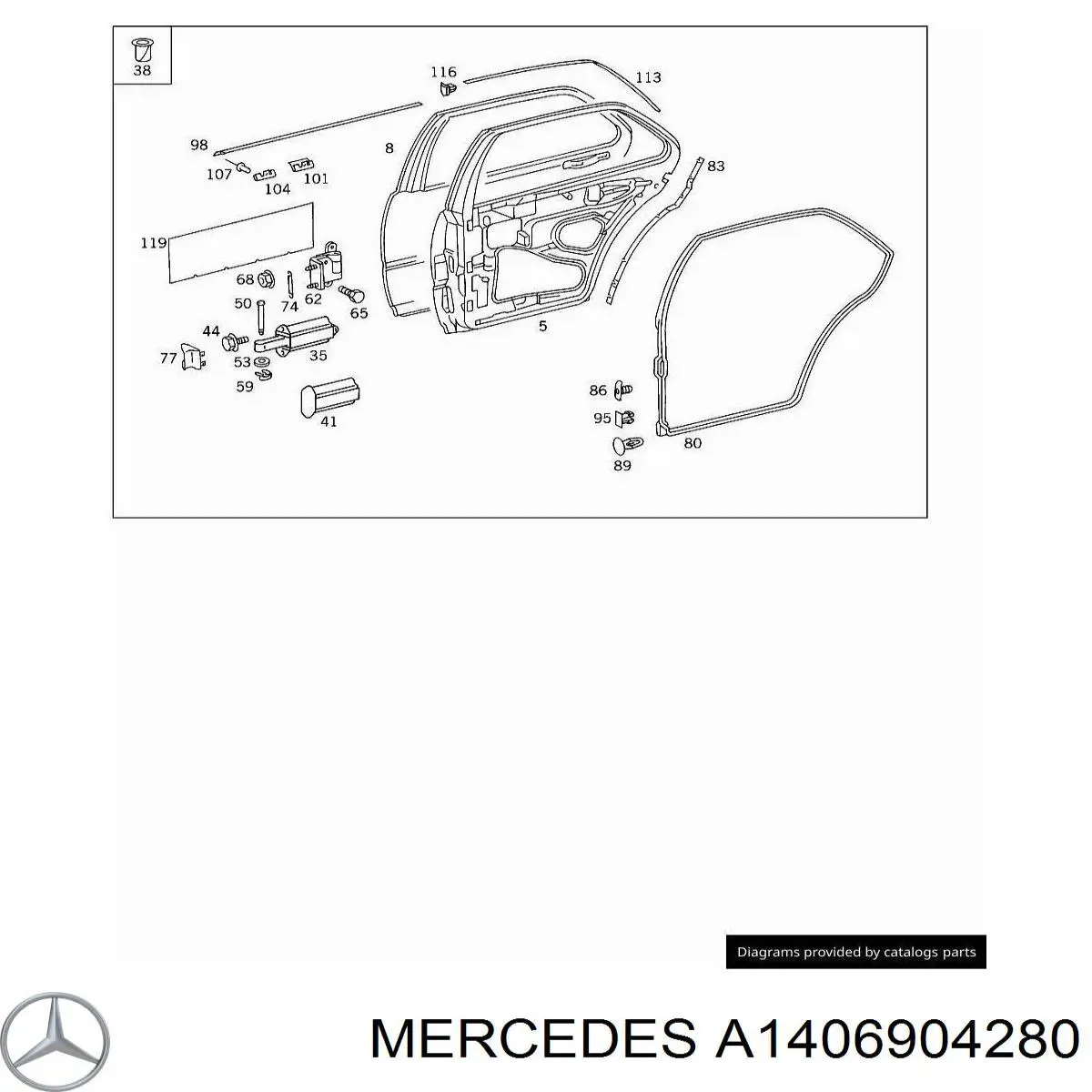  Mercedes A1406904280 ціна, від 150.01 USD