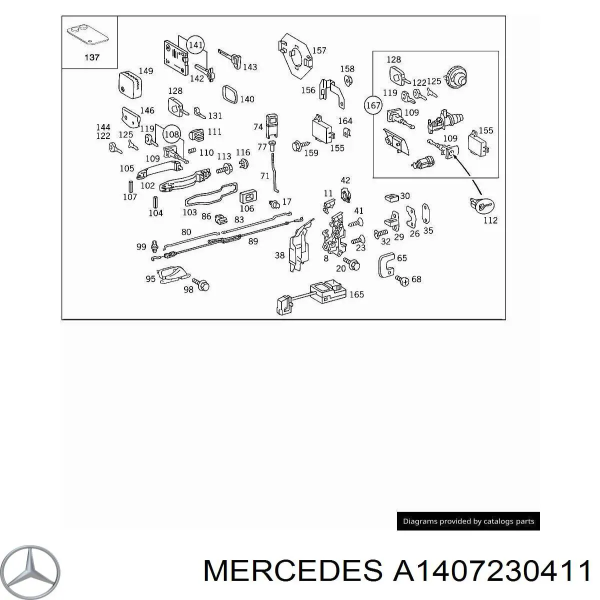Зчеплення Mercedes A1407230411 ціна, від 3.61 USD