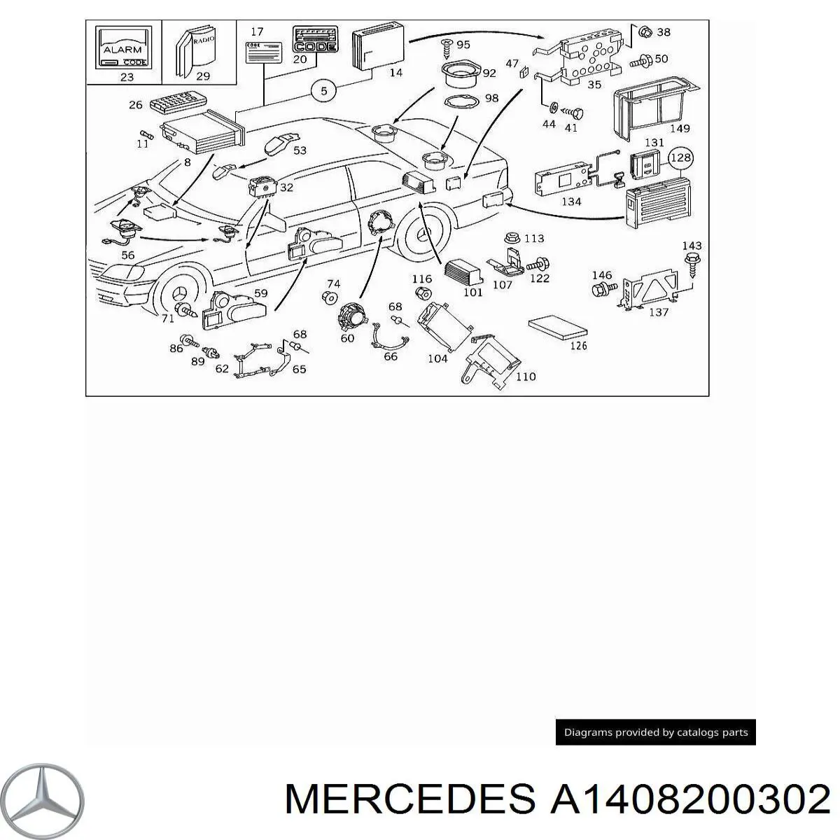 A1408200302 Mercedes 
