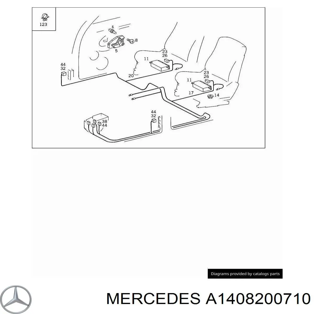  Mercedes A1408200710 ціна, від 78.83 USD