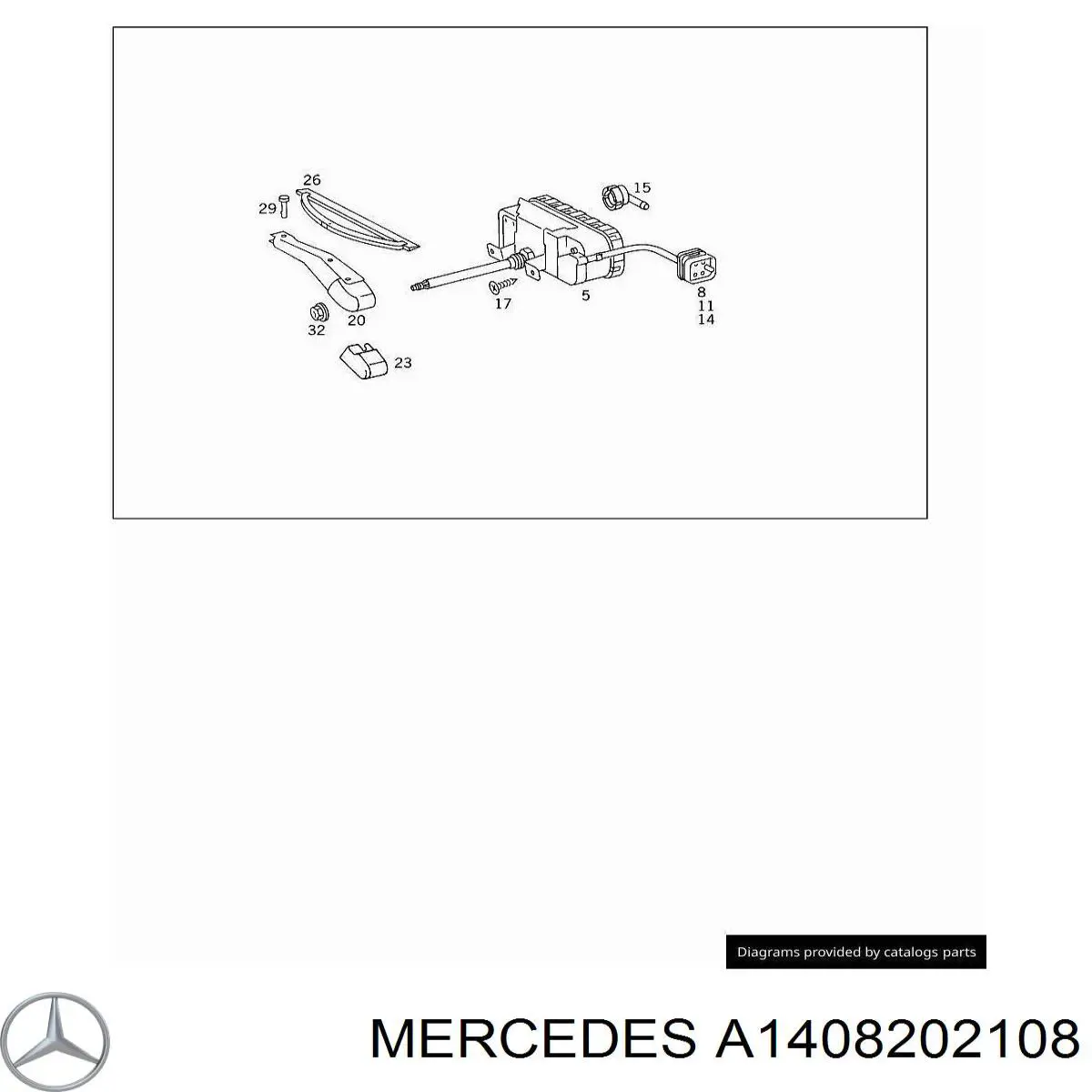  Двигун приводу склоочисника фари, лівої Mercedes S 