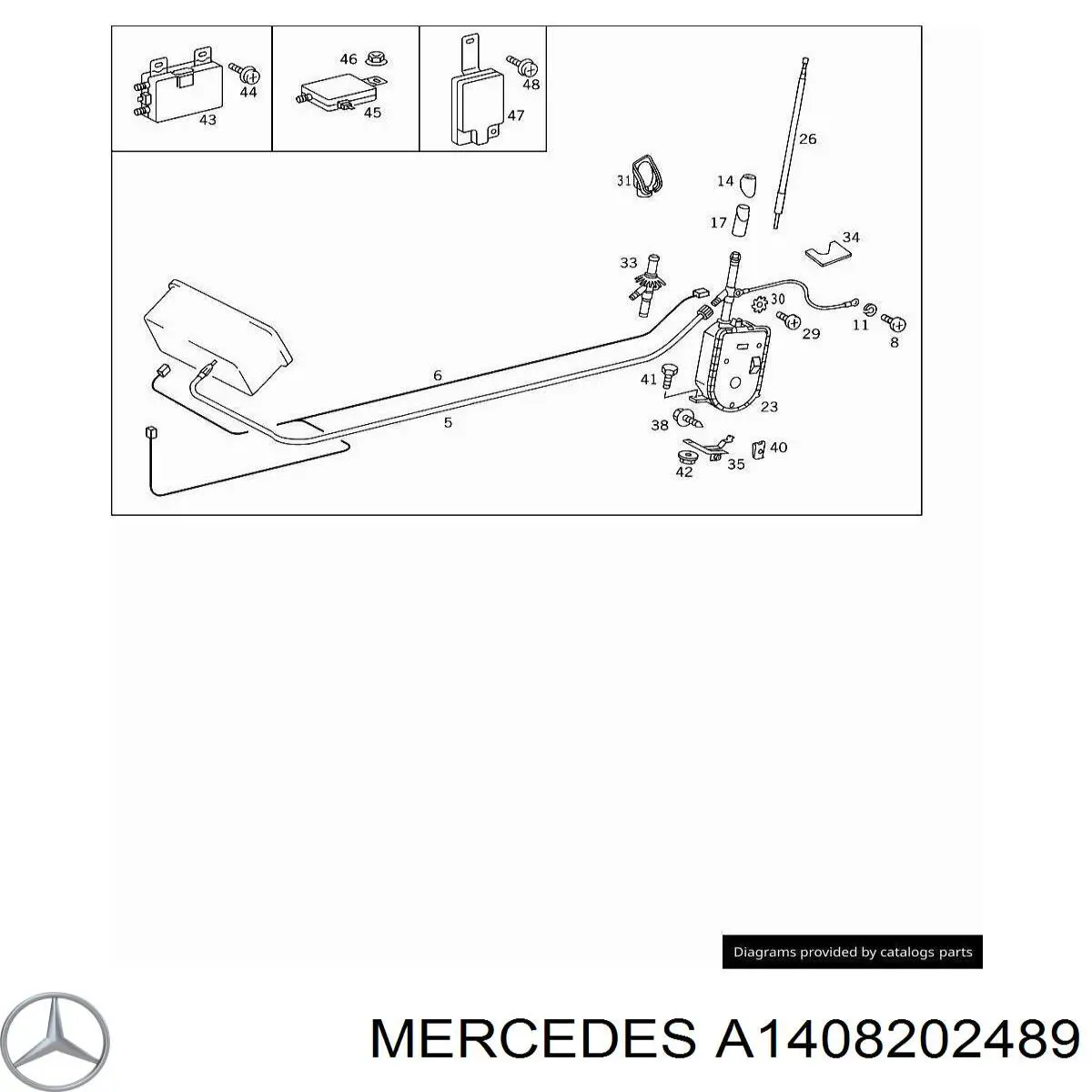  Mercedes A1408202489 ціна, від 11.40 USD