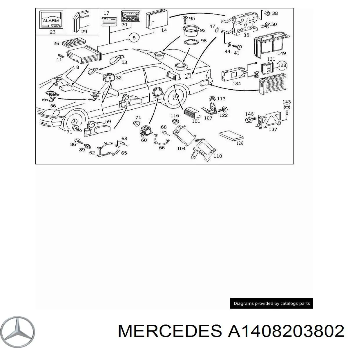 A1408203802 Mercedes 