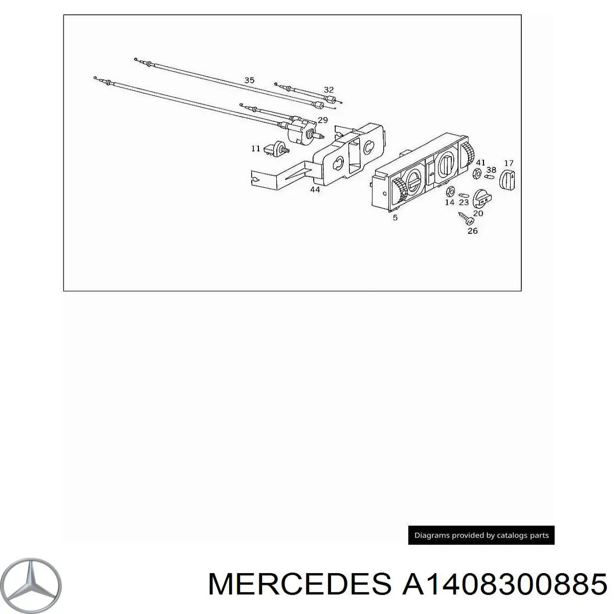 A1408300885 Mercedes Механізм управління кондиціонером