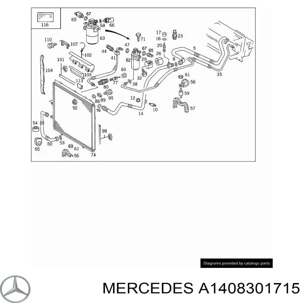 A1408301715 Mercedes 
