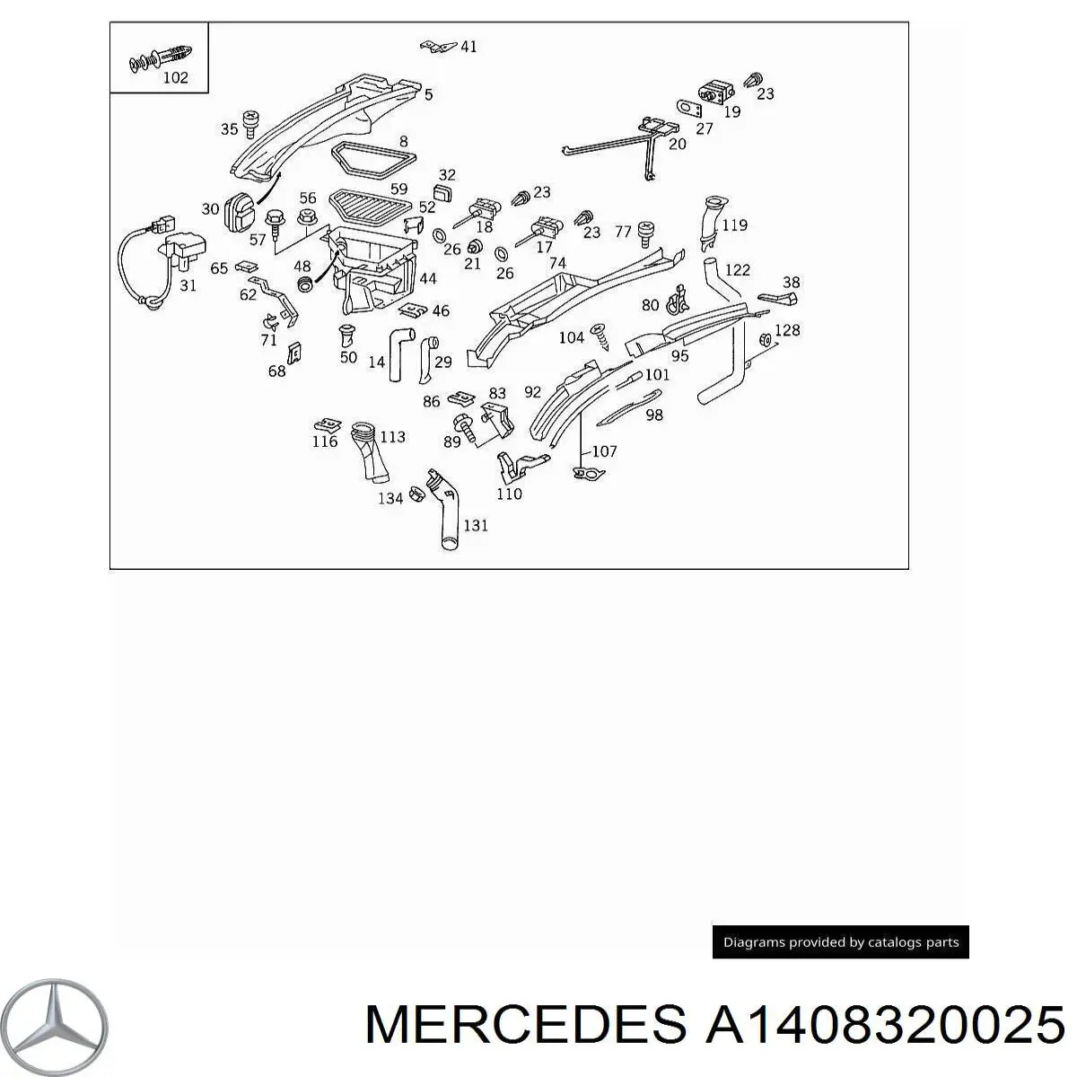 A1408320025 Mercedes 