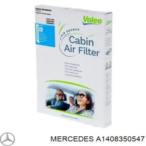 Фільтр салону A1408350547 Mercedes