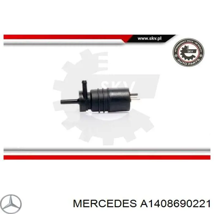 Моторчик омивача переднього скла Mercedes A1408690221 ціна, від 6.39 USD