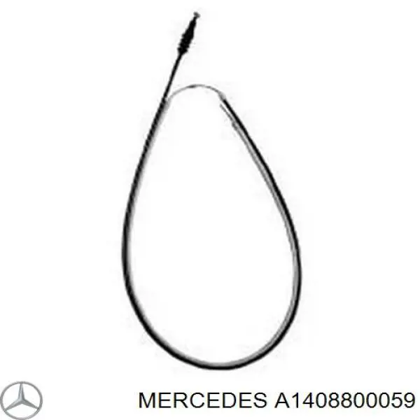 Трос відкриття капота на Mercedes S-Class (C140)