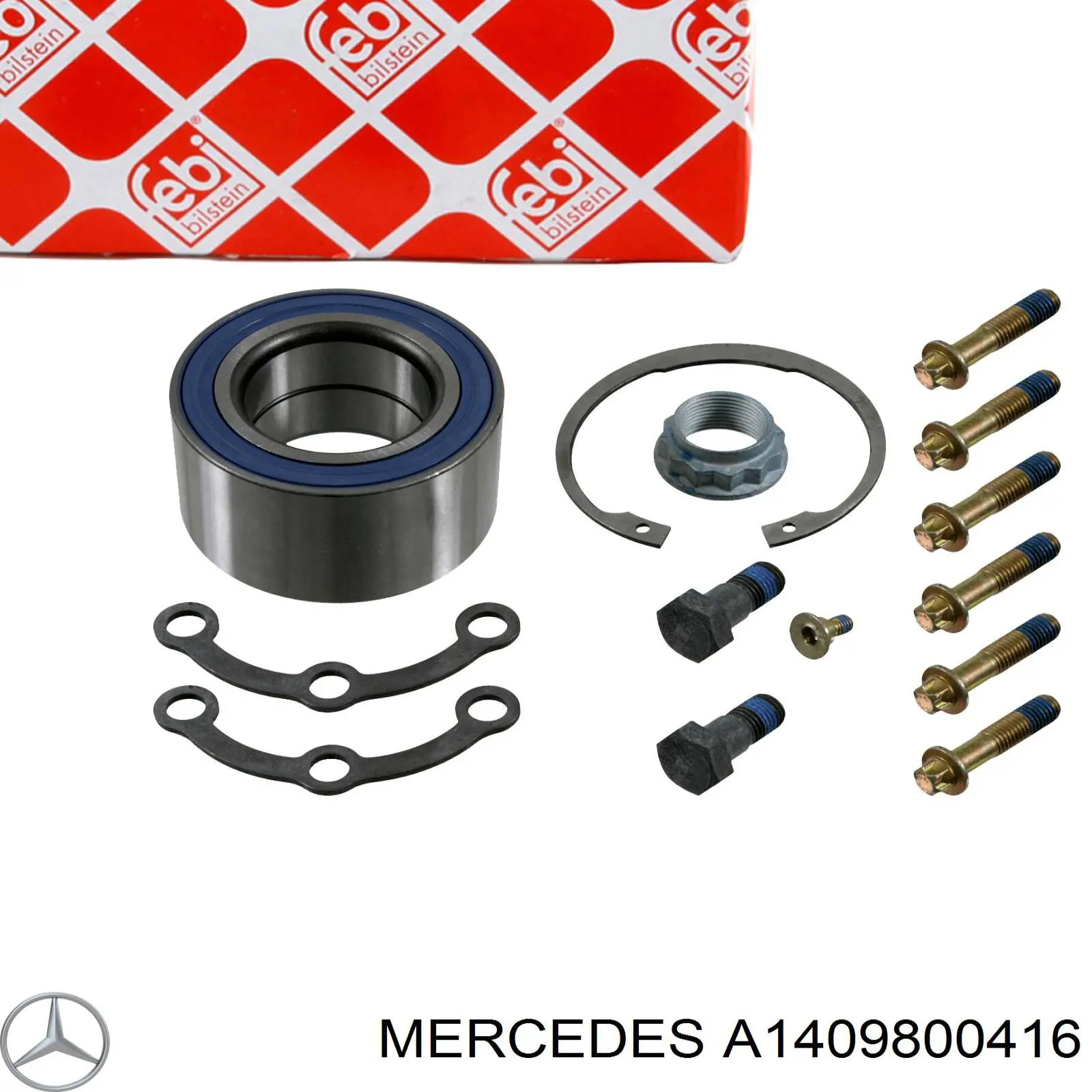 A1409800416 Mercedes Підшипник ступиці задньої