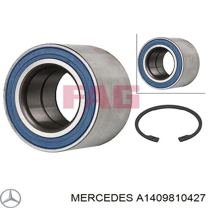 Підшипник маточини задньої Mercedes A1409810427 ціна, від 20.82 USD