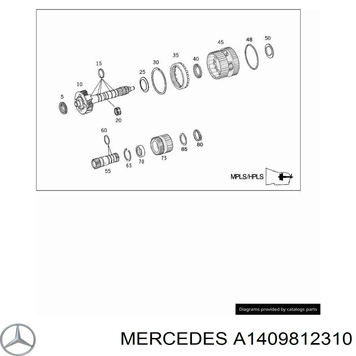  Mercedes A1409812310 ціна, від 19.68 USD