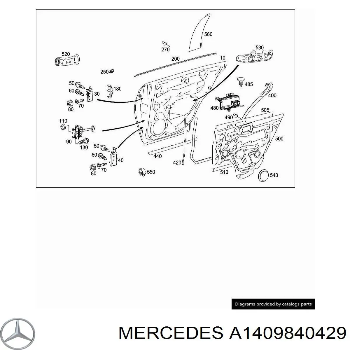 Купити A1409840429 Mercedes 