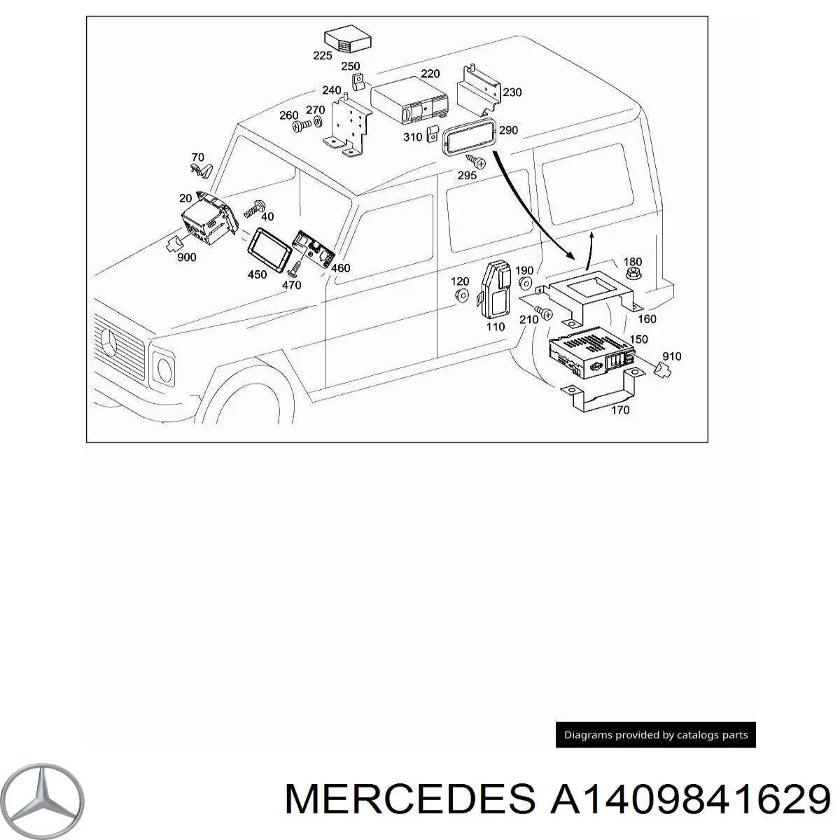  Mercedes A1409841629