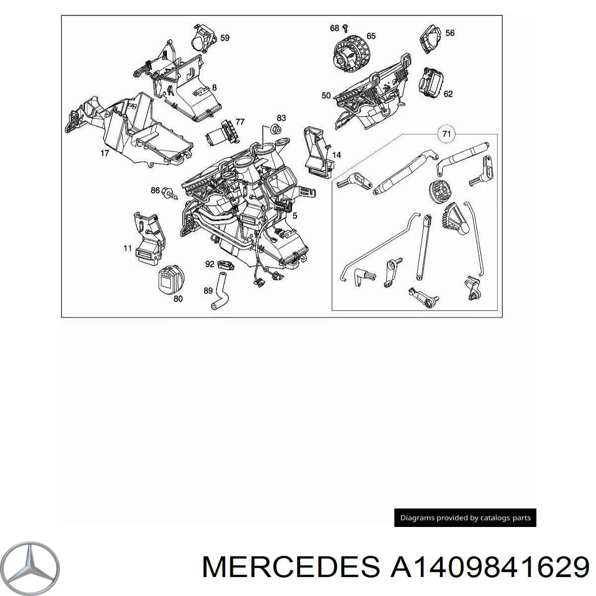 Купити A1409841629 Mercedes 