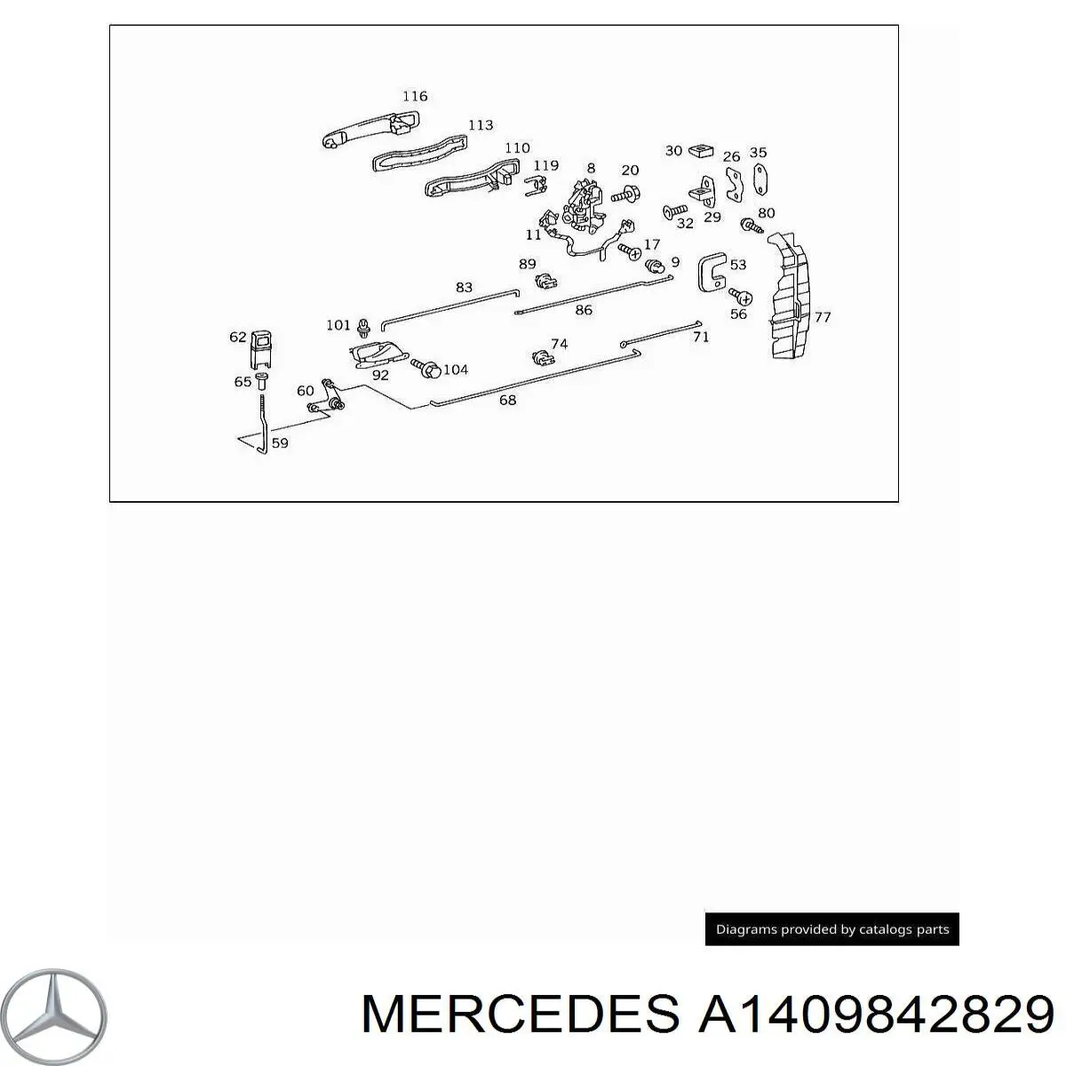 Болт піддону двигуна A1409842829 Mercedes