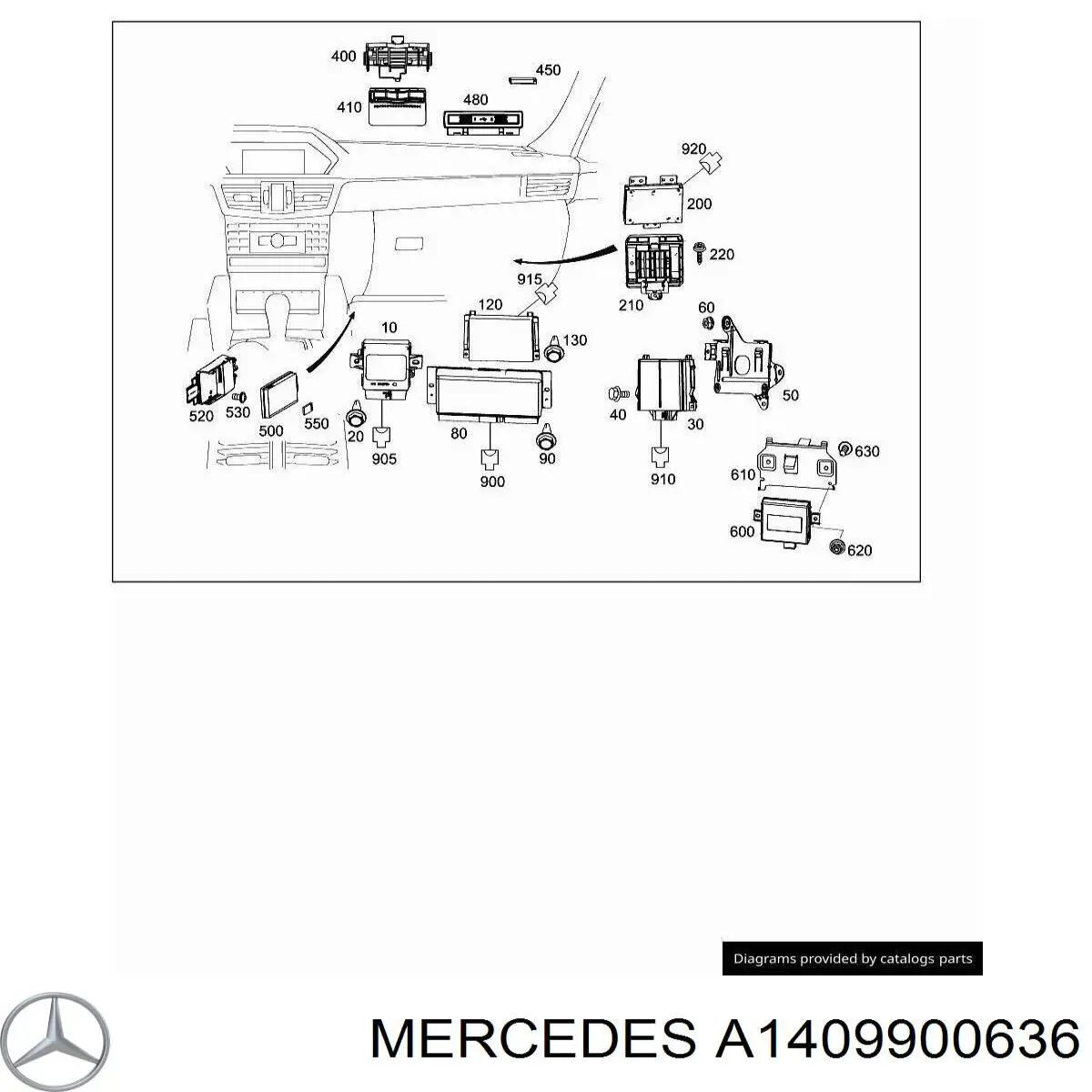 Купити A1409900636 Mercedes 