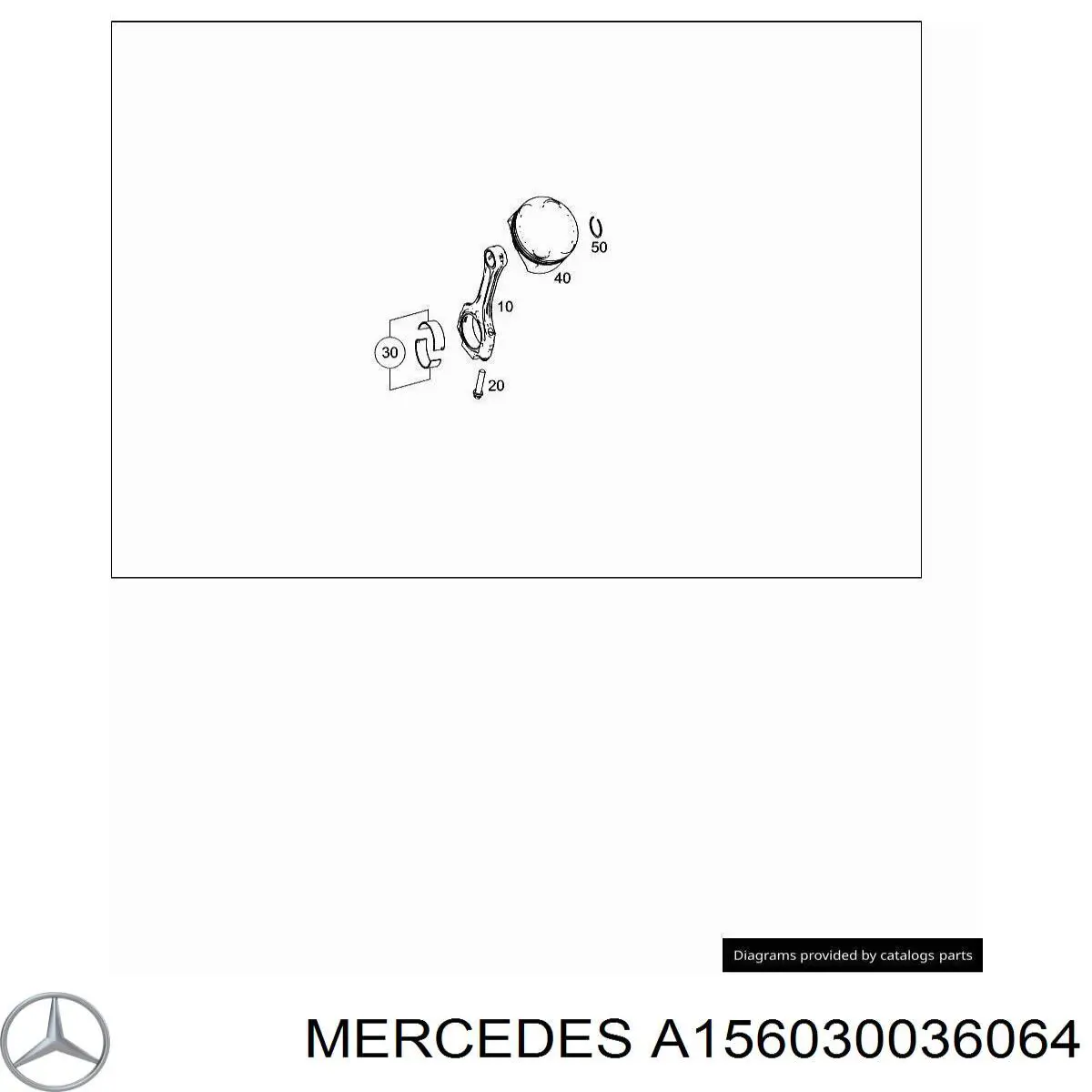 A156030036064 Mercedes Підшипник шатуна